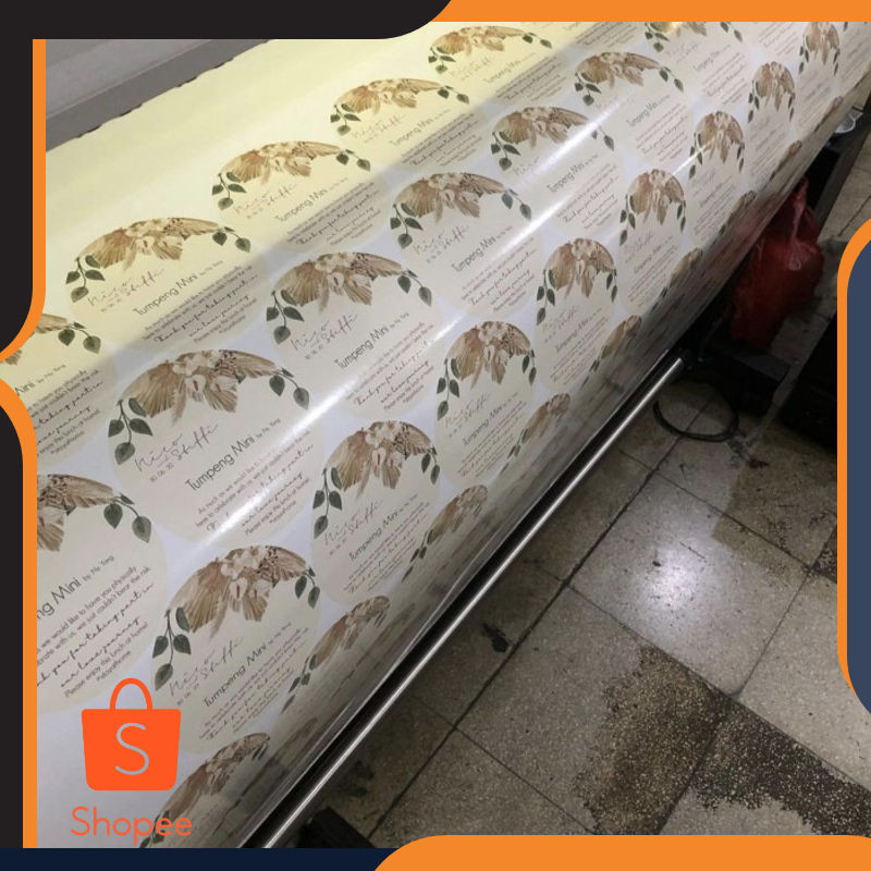 

Terlaris sticker Vinyl PRINT + CUT + LAMINASI doff / glossy - ORAJET Elegan