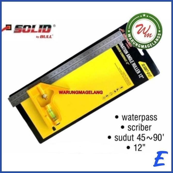 

| WUN | PENGGARIS SIKU TUKANG KOMBINASI SERBAGUNA KUNING 12 SOLID