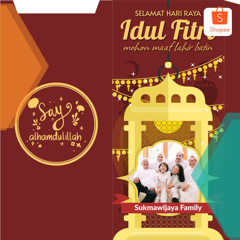 

Murah Amplop / Angpau Lebaran THR Custom Ukuran Besar Uang Tanpa Dilipat - 1 Elegan