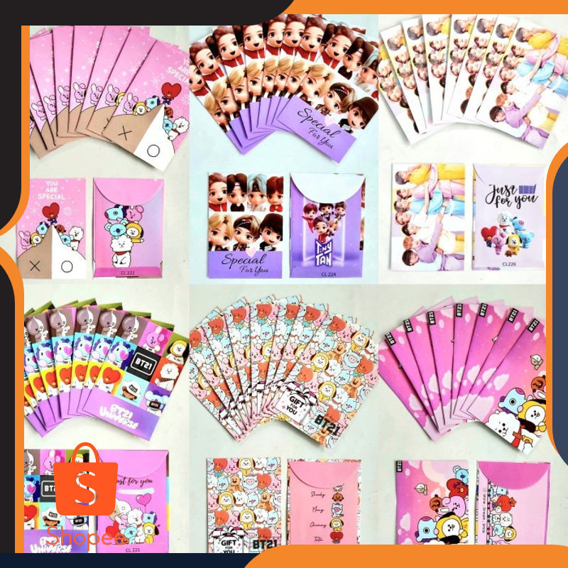 

Promo GROSIR Angpao BTS Lebaran Angpau Idul Fitri Ampau Lebaran Murah BT21 - BT - RANDOM MIX Keren