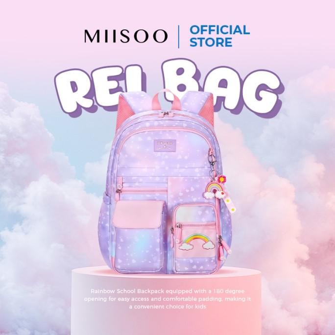 Ready MIISOO REI Bag Tas Sekolah Anak/Tas Ransel Anak/Tas Sekolah Unisex Tas Sekolah Anak Tk/Sd