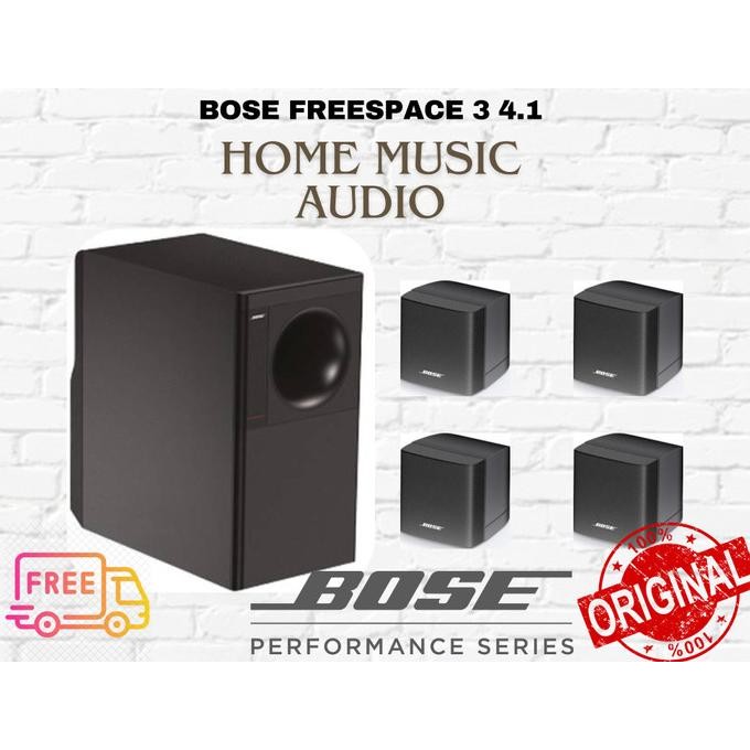 Bose Freespace 3 Speaker Satelite 4 + Bass Module New Stok