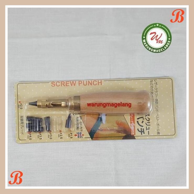 

| WUN | MULTI SIZE HOLE PUNCH FOR LEATHER PEMBOLONG PEMBUAT LUBANG 6 UKURAN