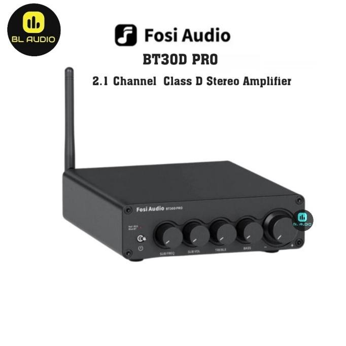 Fosi Audio Bt30D Pro Bt30Dpro Stereo Amplifier With Bluetooth V5.0 New Stok