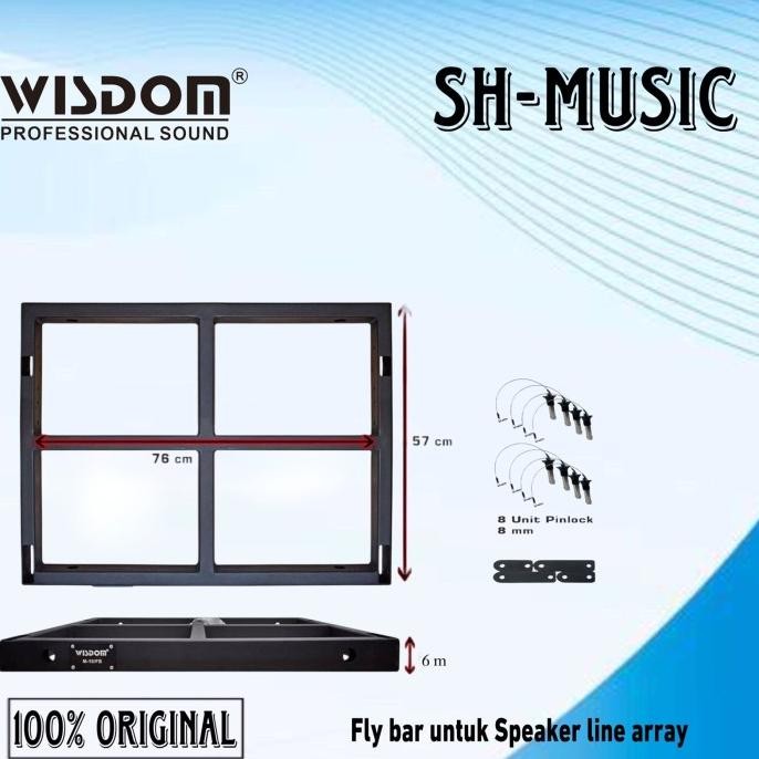 Wisdom M10 Flying Bar Line Array & Breket Gantung Speaker Wisdom Line Array M-10 New Stok