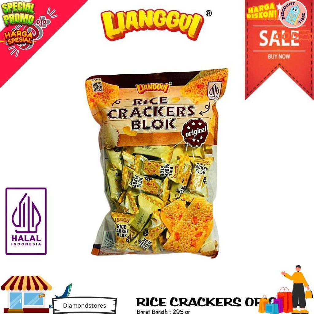 

[ Lianggui ] Jipang Beras I Rice Crackers Blok I Kacang Original | Beras Hitam | Viral Kue Lebaran Best Seller Enak Hampers Lebaran Idul Fitri Jajan Lebaran D Promo 3.3