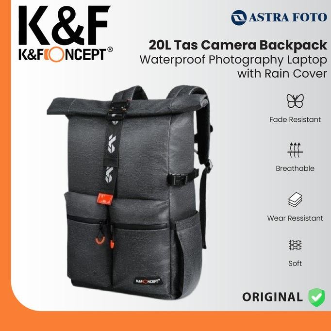 Knf Concept 20L Kf1309 Tas Lamera Backpack Waterproof Laptop