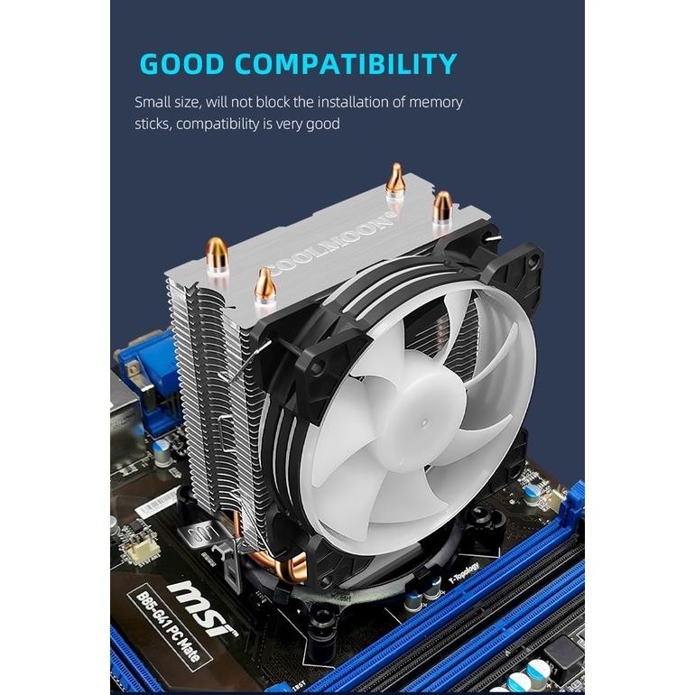 Fan Cpu Cooler  Coolmoon P2 - Intel&Amd