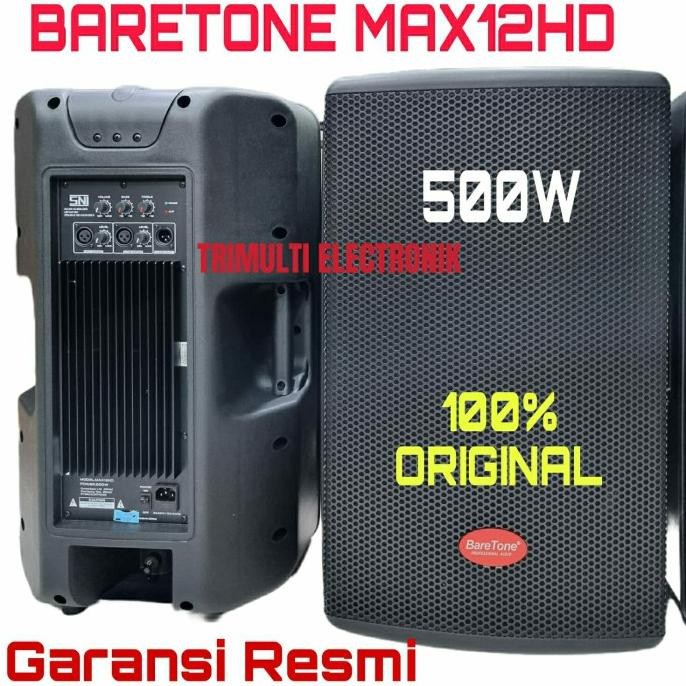 Baretone Max-12 Hd Speaker Aktif Baretone Max12Hd 500Watt 1 Pcs New Stok
