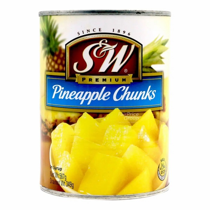 

S&W Premium Pineapples - Chunks 567g