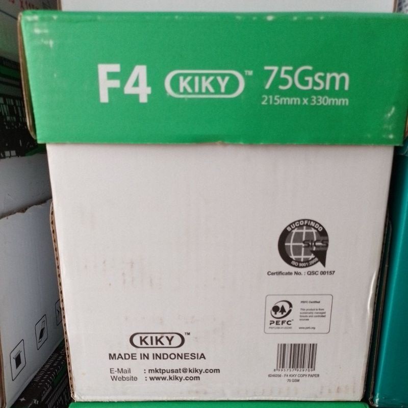 

Kertas Hvs F4 Kiky 75gr ( Dus 5 Rim ) [ Original ]