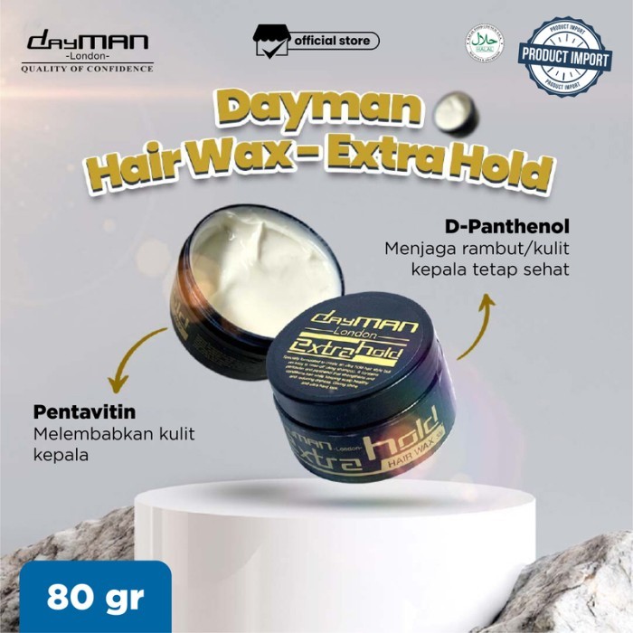 dayman hair wax - extra hold 80gr [kualitas terbaik]