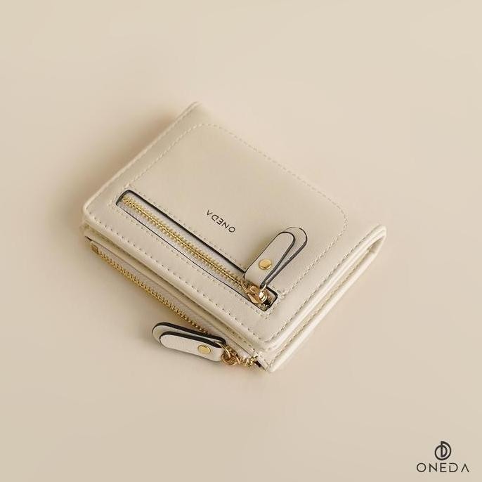 Oneda Primmete Dompet Lipat Kartu Wanita #W181 Polos Kulit Pu Original Dan Terpercaya