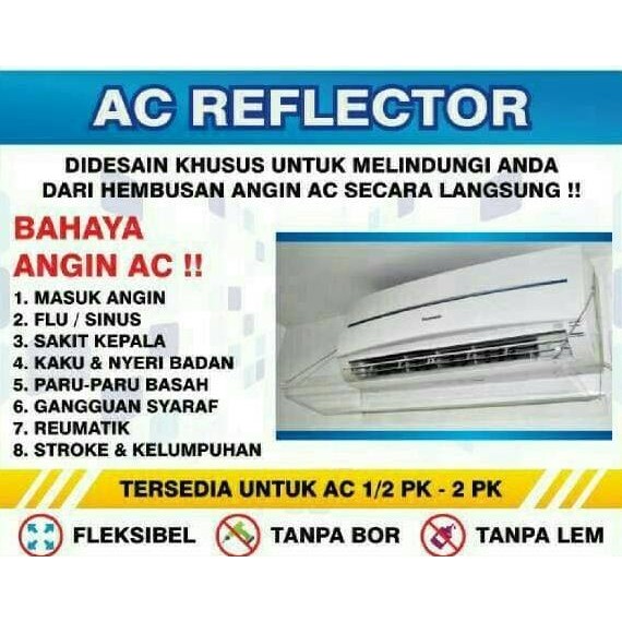 REFLECTOR AC / TALANG AC / PENAHAN ANGIN AC