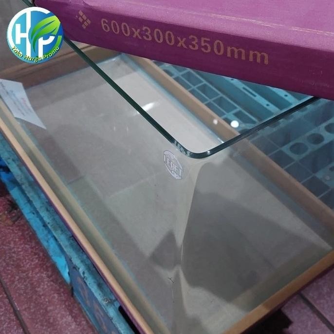 BEBAS ONGKIR - aquarium 60 cm / aquarium bending 60cm / optic clear glass