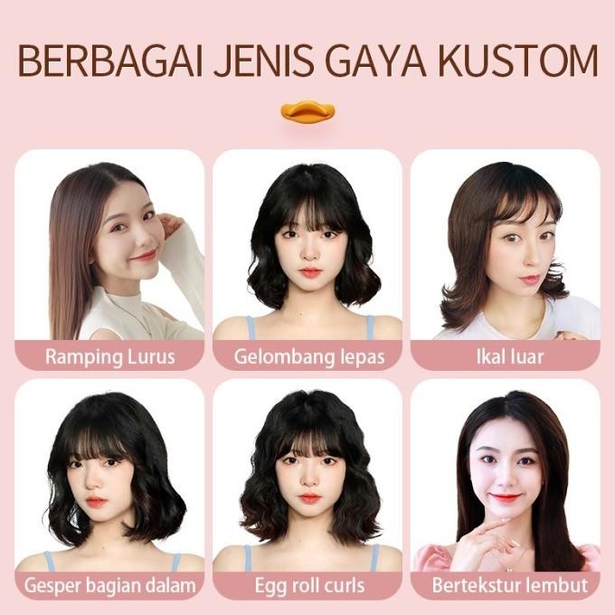 Terlaris Livchic Rambut Catokan Ls310-4In Mini Portable 2In1 Lurus Ragum Cutee Ready Stok