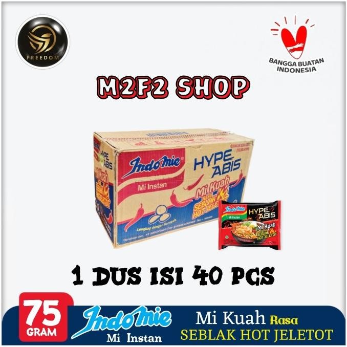 

Terlaris Indomie Mie Instant Kuah Hype Abis Rasa Seblak Hot Jeletot | Bag - 75 Gr (Harga Karton) Ready Stok