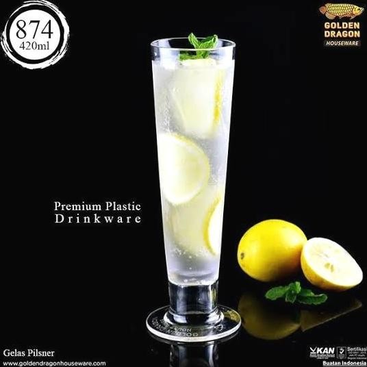 {{{{}}] Gelas Mika Akrilik Premium Dragon | Gelas Jus Pilsner | Gelas Cocktail