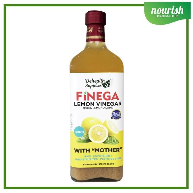 

Produk Baru!! Finega, Lemon Vinegar with Mother / Cuka Lemon alami 1 L