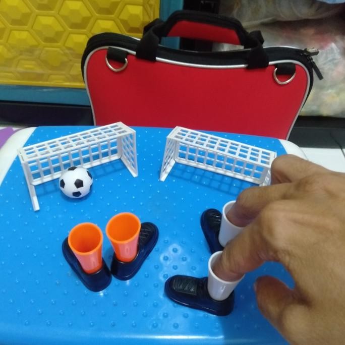 @=@=@=@=] Miniatur Gawang Sepak Bola Miniatur Boneka Jari Kaki Pemain Sepak Bola