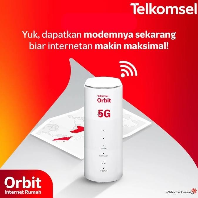 CO 5G Modem Telkomsel Orbit Turbo 5G Bonus 200 GB