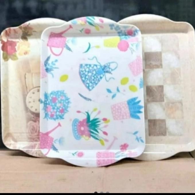 ] Nampan Onyx Motif | Nampan Kecil Nampan Bon Nampan Melamin Motif Bunga