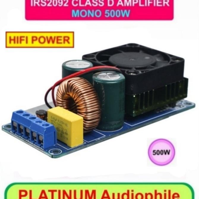 CO IRS2092 Amplifier Class D 500W mono IRS2092S 500W Class D Amplifier