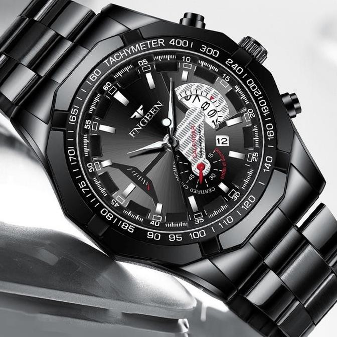 Siap Kirim Jam Tangan Pria Bisnis Asli Fngeen Premium Original New Model Terbaru Tahan Air Anti Kara