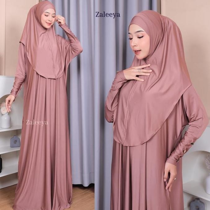 SALE MECCA ABAYA SET HIJAB GAMIS SYARI TERBARU BAHAN JERSEY PREMIUM UMROH ABAYA HITAM DAILY BUSUI FR