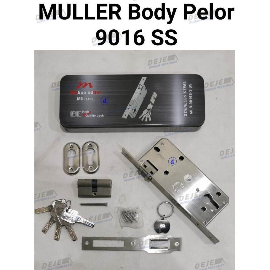 MULLER BODY BODI KUNCI PINTU PELOR KUPU TARUNG STAINLESS 9016 SS