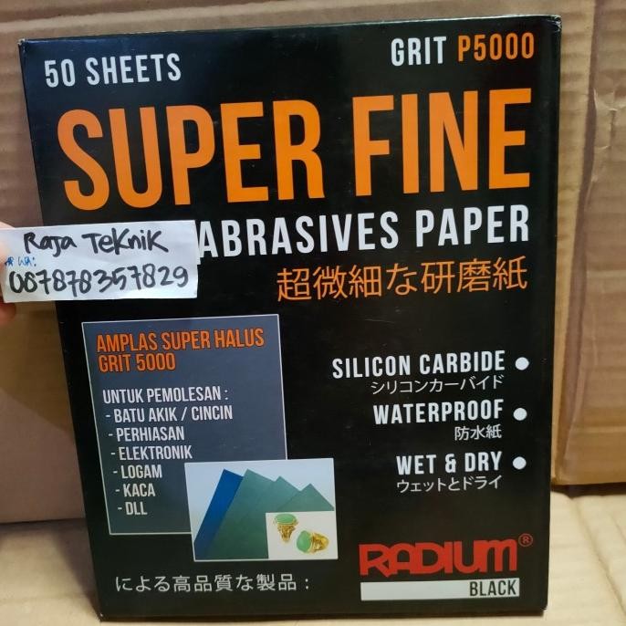 amplas grit 5000 Radium black Japan/ amplas grit P5000 Radium black