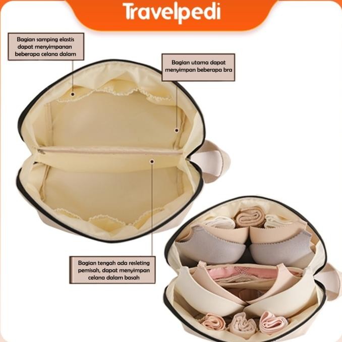HARGA DISKON Korean Tas Penyimpanan Bra Pakaian Dalam Berkualitas Muat Banyak Besar Pouch Storage Ba
