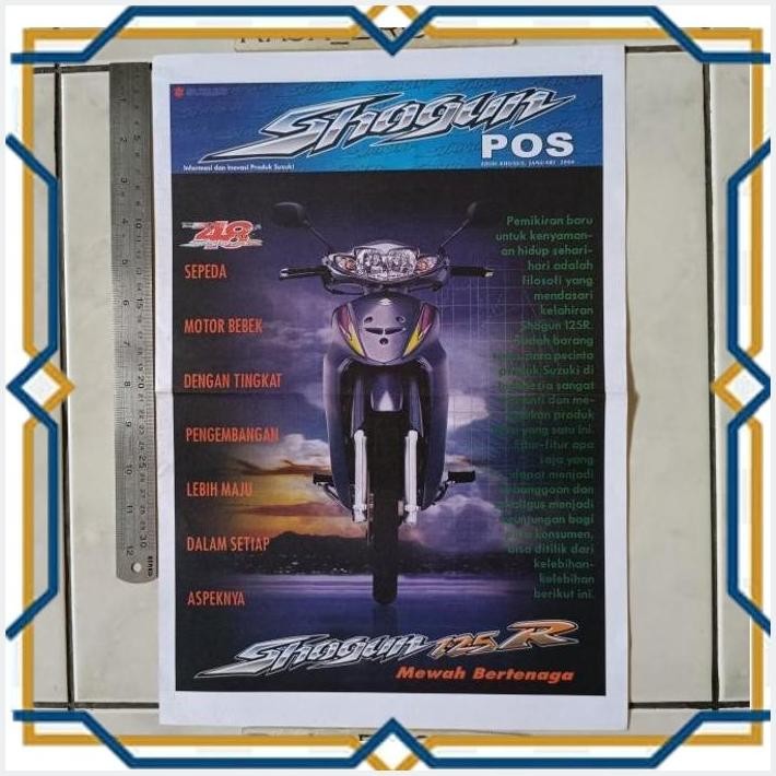 [RJB] POSTER BROSUR KATALOG LEAFLET JUMBO SUZUKI SHOGUN 125R/SHOGUN 125 2004