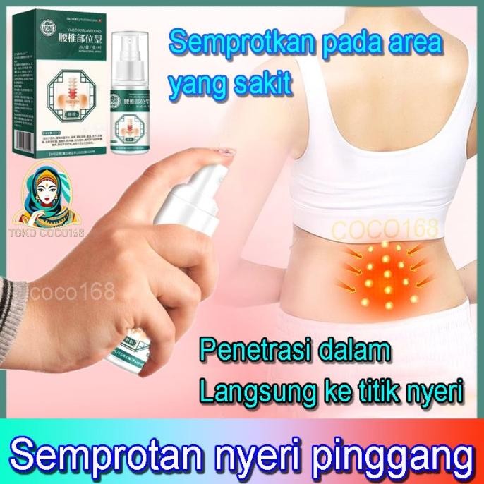 APGAR Semprotan Pendingin Lumbar 30ml Semprotan Pinggang Semprotan Lutut Semprotan Pereda Nyeri Pain
