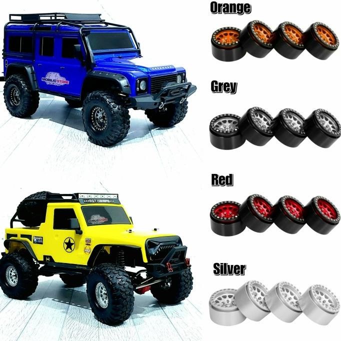 Velg Beadlock 1.9 Realistic Metal Rims Rc 1/10 Crawler Axial Traxxas