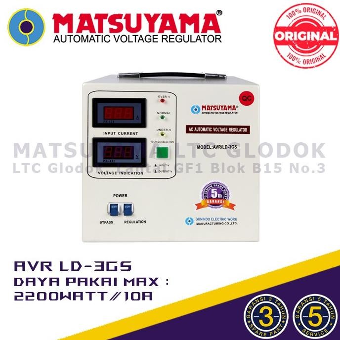 Stabilizer Listrik Stavolt Voltage Regulator MATSUYAMA 3000 Watt