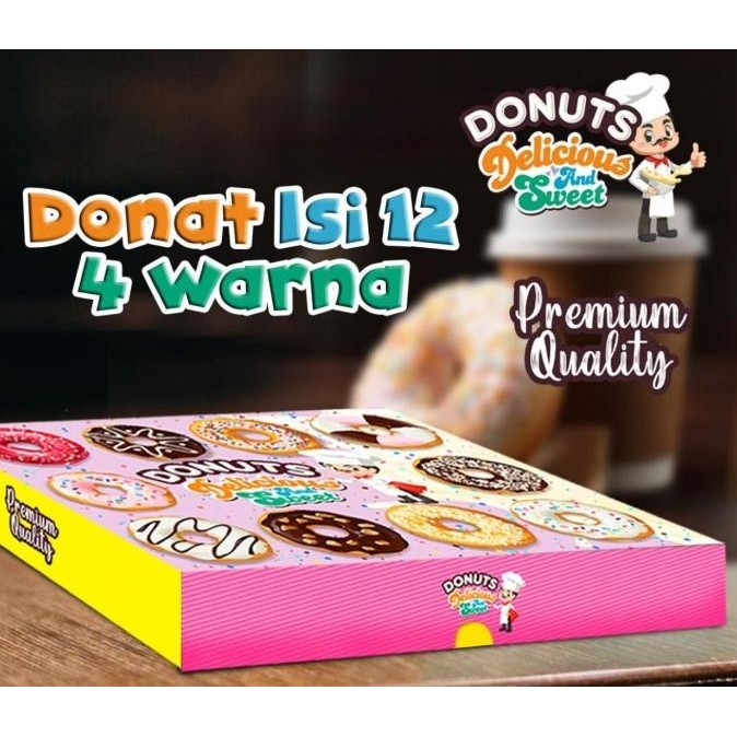 

CO Dus Donat uk 36 x 27 x 5,5 cm / Dus Donat PINK isi 12 Donat PER PACK