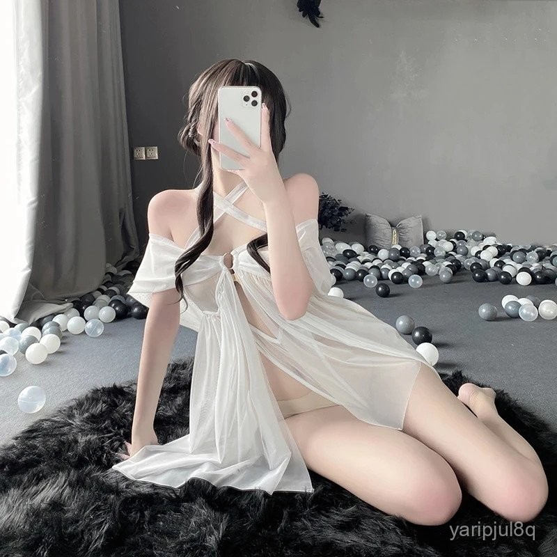 Pakaian Dalam Seks Porno Gaun Malam Punggung Cantik Renda Chiffon Erotis Pakaian Malam Perspektif Se