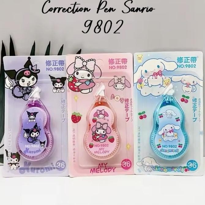 

^^^^^] Correction pen sanrio tipex kertas kuromi melody cinnamoroll