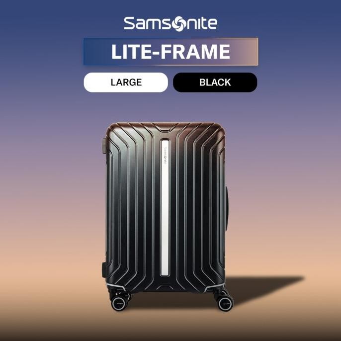 DISKON Samsonite Koper Hardcase Lite-Frame Large 28 Inch - Black