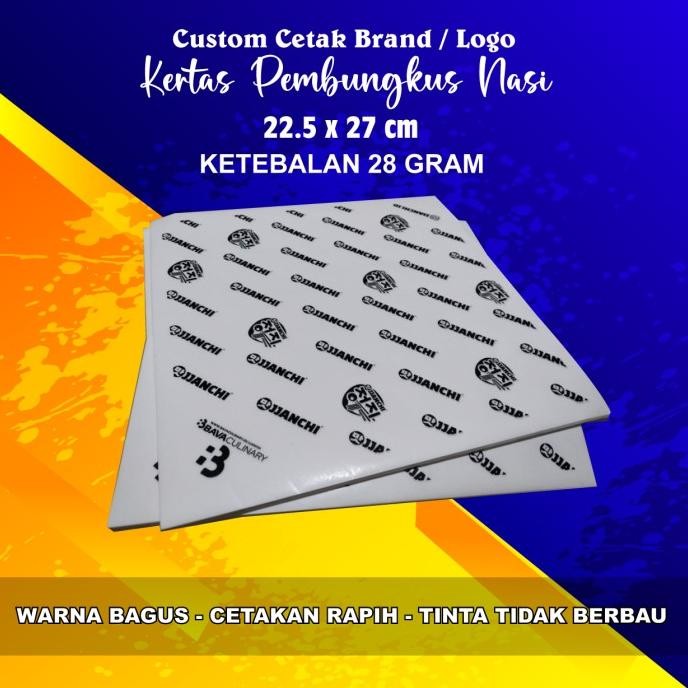 CO Kertas Nasi Kfc + PE, Ukuran 22 x 27 cm (Custom)