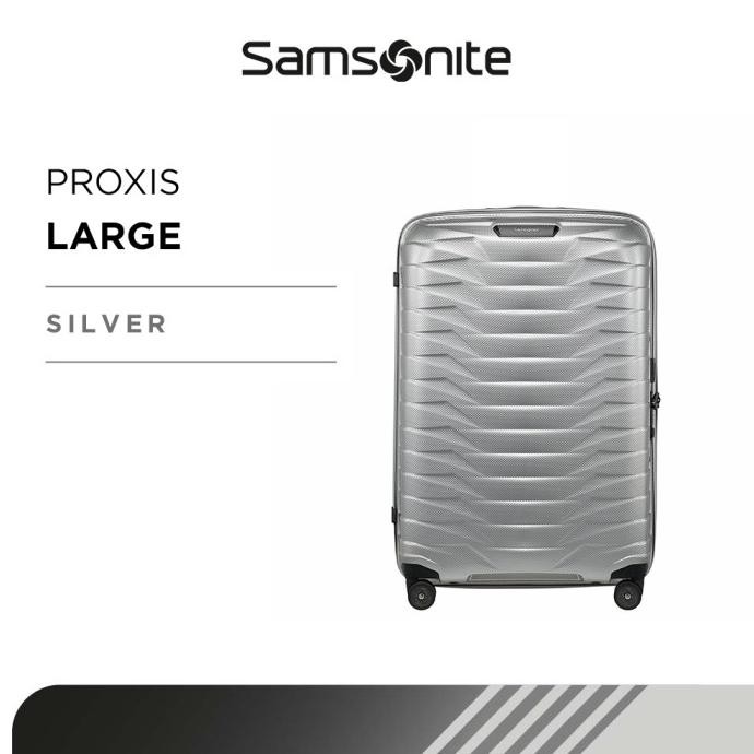 DISKON Samsonite Koper Hardcase Proxis Spinner 28 Inch - Silver