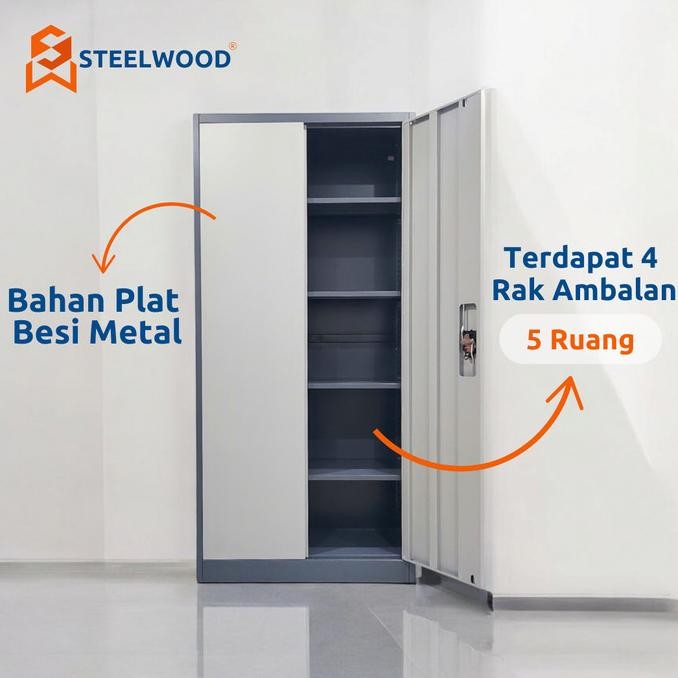 

Steelwood || Almari / Lemari Besi Kombinasi - Best Quality