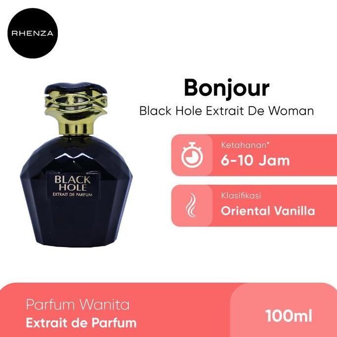 NEW PARFUM WANITA BONJOUR BLACK HOLE EXTRAIT DE PARFUM WOMAN 100 ML PERFUME