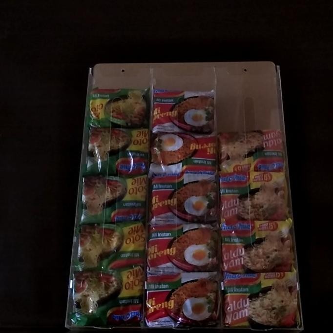 CO Display Temapat Mie/Akrilik Tempat Mie/Akrilik Box Indomie