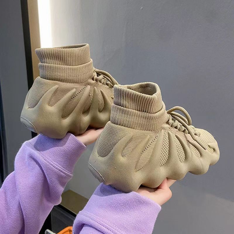 New Octopus Coconut Shoes for Women, Warm Flyknit Shoes, Soft Sole Sports Shoes