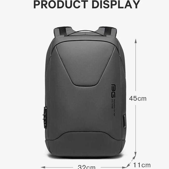 Bange Tas Ransel pria Tas Laptop Tas Kerja pria Backpack BG22188 Hitam