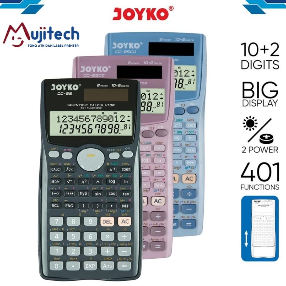 

Alulator Joyo Cc 25Co Cientific 401 Function Calculator Cc25Co Cc 25