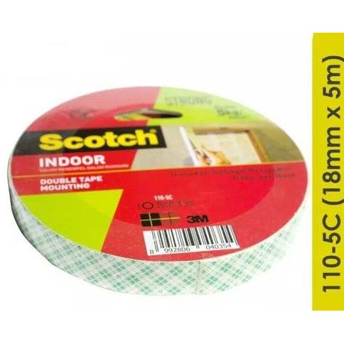 

MURAH DOUBLE TAPE 3M MOUNTING 18 MM X 5 M BUSA FOAM SCOTCH 110-5C