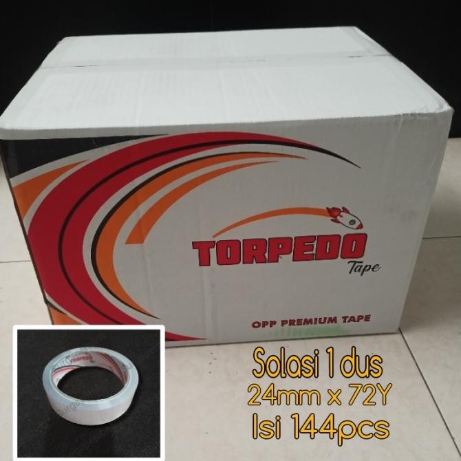 

SALE Solasi 1 " Bening 1 Inch (24mm) 72Yards Per DUS 144pc Selotip 1 karton
